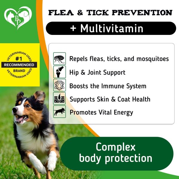 Flea and Tick Prevention Chewable Pills for Dogs   Revolution Oral Flea Treatment for Pets & Complex Multivitamin  Natural Pest Control & Defense Chews   Small Tablets Made in USA (10 Oz) - Image 2
