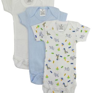 Preemie Boys Short Sleeve Printed Variety Pack 004p