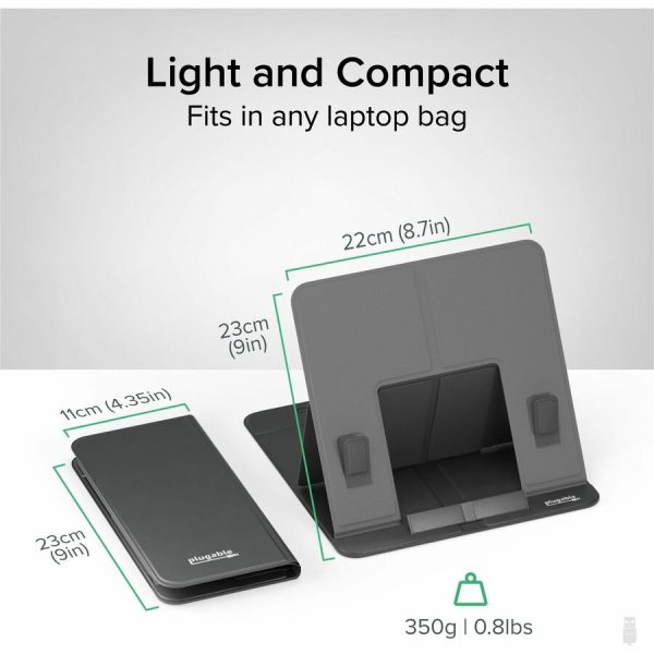 Plugable Drawing Tablet Stand Folio, Portable Foldable Laptop Stand with 4 Adjustable Angles - Image 6