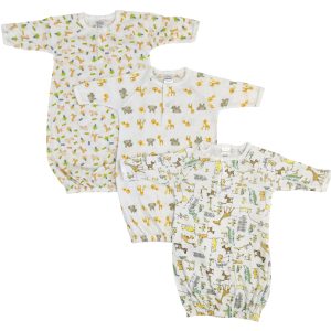 Unisex Newborn Baby 3 Piece Gown Set Nc_0738