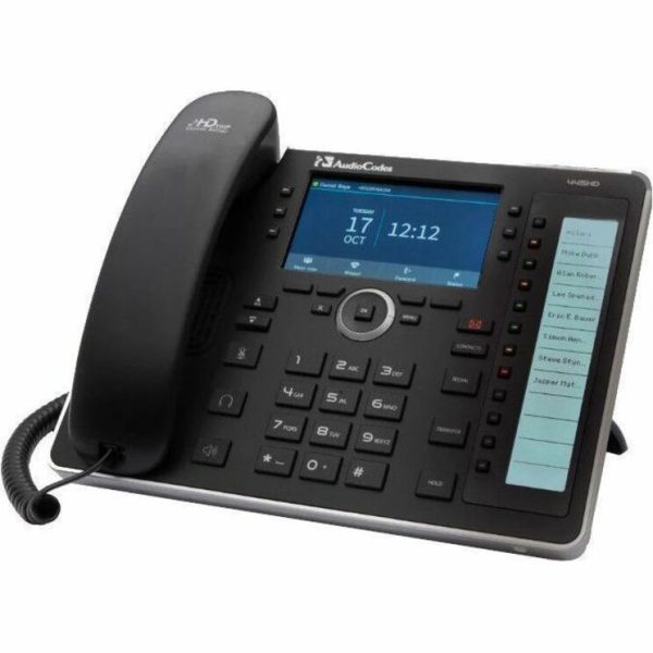 AudioCodes IP Phone - Cordless - Cordless - Bluetooth - Black - Image 2