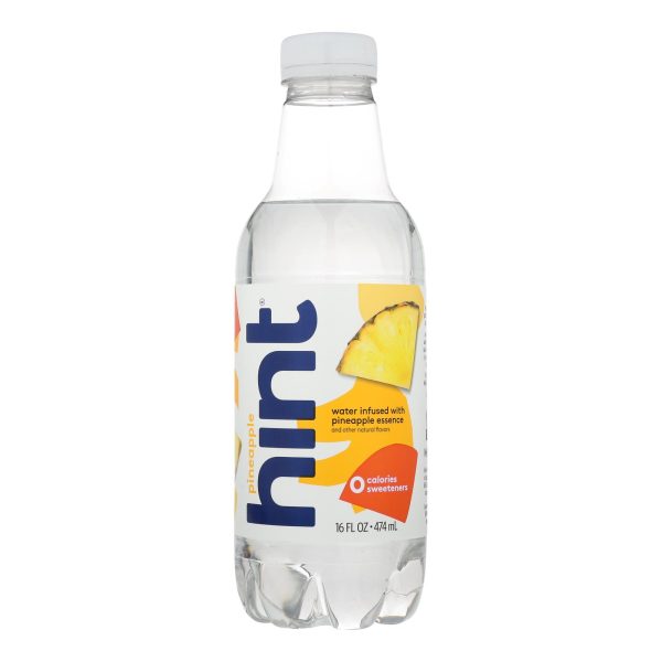 Hint Pineapple Water - Pineapple Unsweetened - Case of 12 - 16 Fl oz. - Image 3