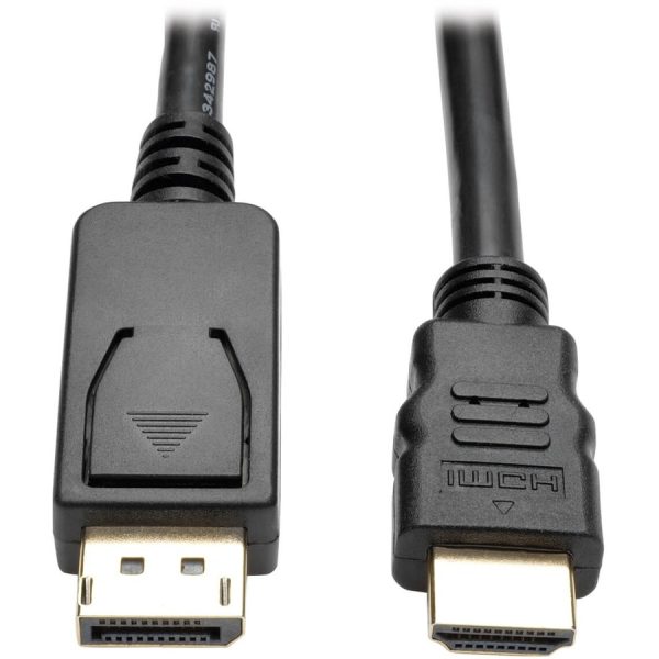 Eaton Tripp Lite Series DisplayPort 1.2 to HDMI Adapter Cable (DP with Latches to HDMI M/M), 4K, 3 ft. (0.9 m) - Image 2