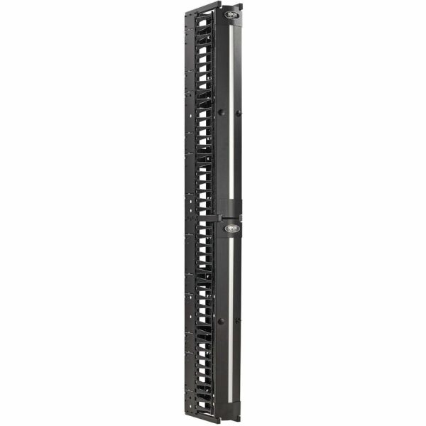 Eaton Tripp Lite Series High-Capacity Vertical Cable Manager - Deep Double Finger Duct with Cover, Single Sided, 6 in. Wide, Black, 7 ft. (2.2 m) - Image 10