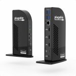 Plugable 13-in-1 USB-C Triple Monitor Docking Station with 100W Charging, Compatible with Windows, Mac, and Chrome with Thunderbolt 3 / 4 or USB-C