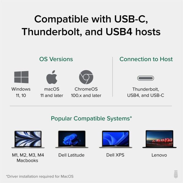 Plugable 13-in-1 USB-C Triple Monitor Docking Station with 100W Charging, Compatible with Windows, Mac, and Chrome with Thunderbolt 3 / 4 or USB-C - Image 5