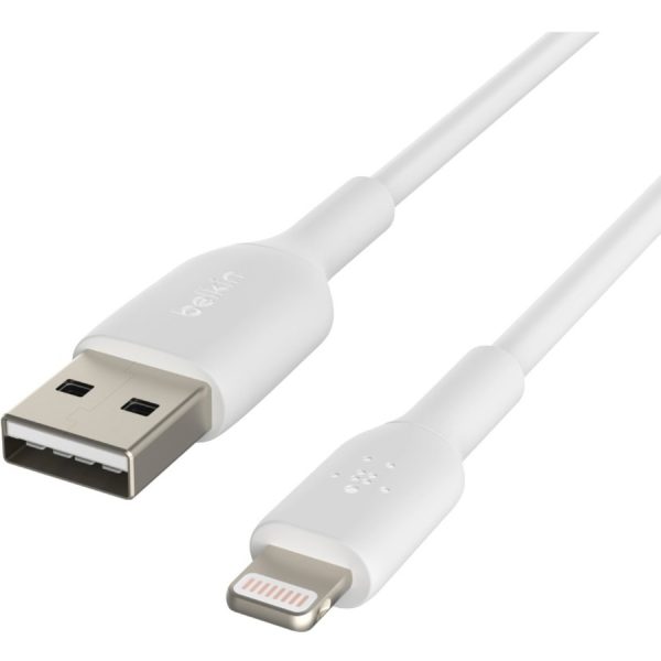 Belkin BoostCharge Lightning to USB-A Cable (3 meter / 9.9 foot, White) - Image 5