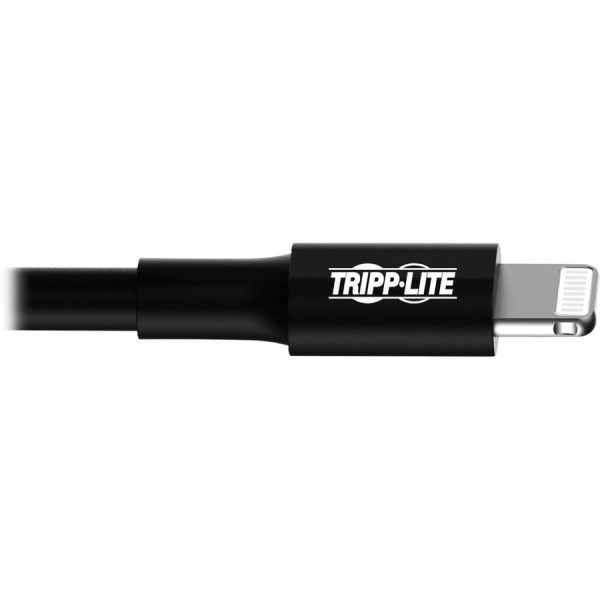 Eaton Tripp Lite Series USB-A to Lightning Sync/Charge Cable (M/M) - MFi Certified, Black, 3 ft. (0.9 m) - Image 5