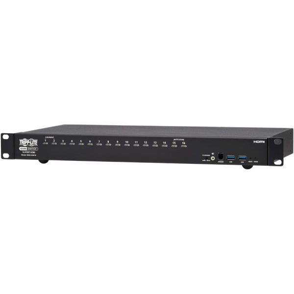 Eaton Tripp Lite Series 16-Port 4K HDMI/USB KVM Switch - 4K 60 Hz Video/Audio, USB Peripheral Sharing, 1U Rack-Mount, TAA - Image 9