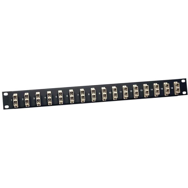 Eaton Tripp Lite Series 16-Port Fiber Patch Panel, 1U (SC/SC), Multimode or Singlemode