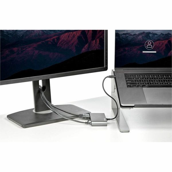 StarTech.com Thunderbolt 3 Mini Dock - Portable Dual Monitor TB3 Laptop Docking Station HDMI 4K 60Hz - 2x USB-A & GbE - 28cm (11") cable - Image 5