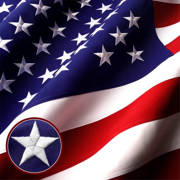 G128 Combo Pack: American USA Flag 4x6 Ft & New Mexico Flag 4x6 Ft, Both Embroidered SPUN Polyester, Indoor/Outdoor, Brass Grommets - Image 6