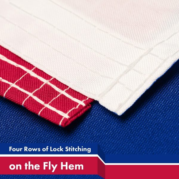 G128 3 Pack: Czech Republic Czech Flag | 3x5 Ft | Printed 150D Polyester - Indoor/Outdoor, Vibrant Colors, Brass Grommets, Quality Polyester, Much Thicker More Durable Than 100D 75D Polyester - Image 5