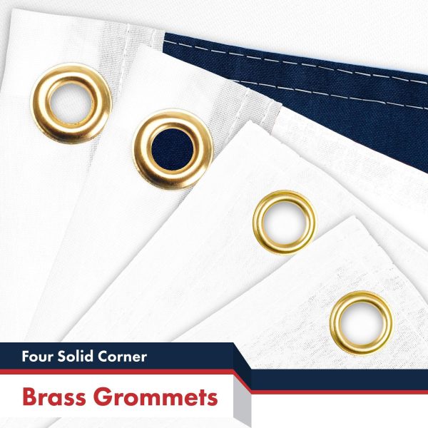 G128 3 Pack: Christian Flag | 3x5 Ft | LiteWeave Pro Series Printed 150D Polyester, 4 Corner Brass Grommets | Religious Flag, Vibrant Colors, Perfect For Balcony, More Durable Than 100D 75D Polyester - Image 2