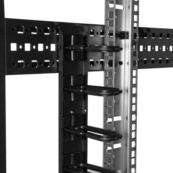 StarTech.com Vertical Cable Organizer with D-Ring Hooks - Vertical Cable Management Panel - 20U - 2.8ft. - Image 7
