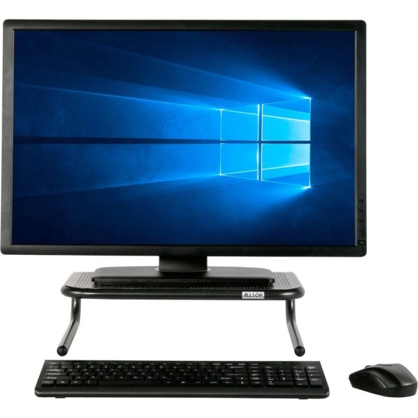 Allsop Metal Art Monitor Stand (Large) 18-Inch Wide Platform - Black (30336) - Image 5