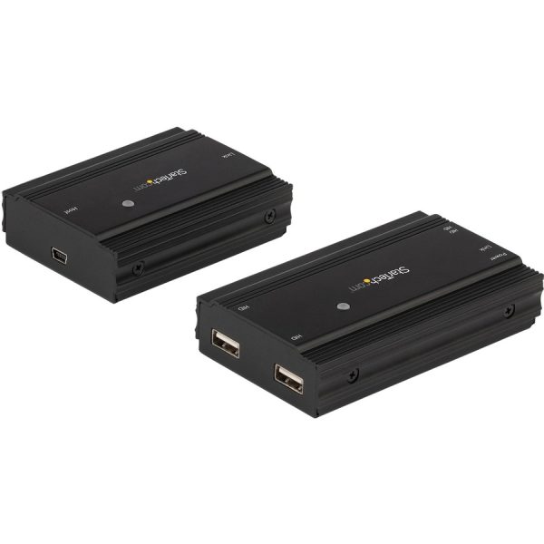 StarTech.com 4 Port USB 2.0 Extender Hub over CAT5e/CAT6 Ethernet Cable (RJ45), 330ft (100m), Metal Housing, USB Extender Kit, 480 Mbps - Image 3