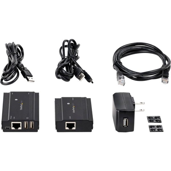 StarTech.com 4 Port USB 2.0 Extender Hub over CAT5e/CAT6 Ethernet Cable (RJ45), 330ft (100m), Metal Housing, USB Extender Kit, 480 Mbps - Image 7