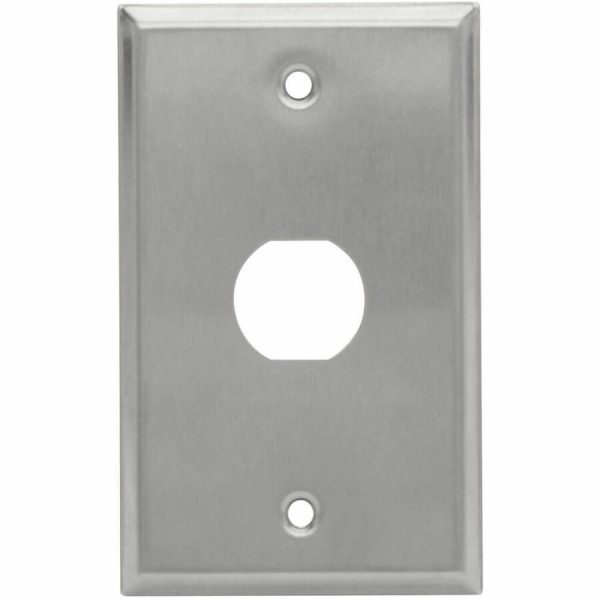 Eaton Tripp Lite Series 1-Port Single Gang Faceplate, Stainless Steel, Industrial Grade, IP44, TAA - Image 4