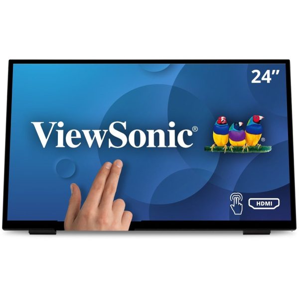 ViewSonic TD2465 24 Inch 1080p Touch Screen Monitor with Advanced Ergonomics, HDMI and USB Inputs