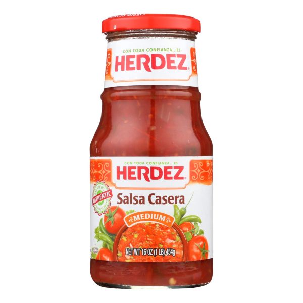 Herdez Salsa - Casera Medium - Case of 12 - 16 oz. - Image 2