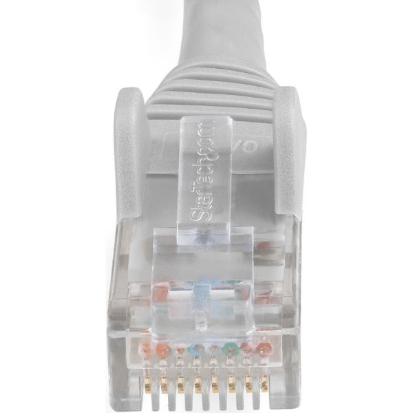 StarTech.com 50ft (15m) CAT6 Ethernet Cable, LSZH (Low Smoke Zero Halogen) 10 GbE Snagless 100W PoE UTP RJ45 Gray Network Patch Cord, ETL - Image 2