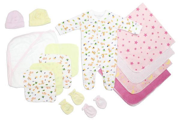 Newborn Baby Girls 14 Pc  Baby Shower Gift Set Ls_0099