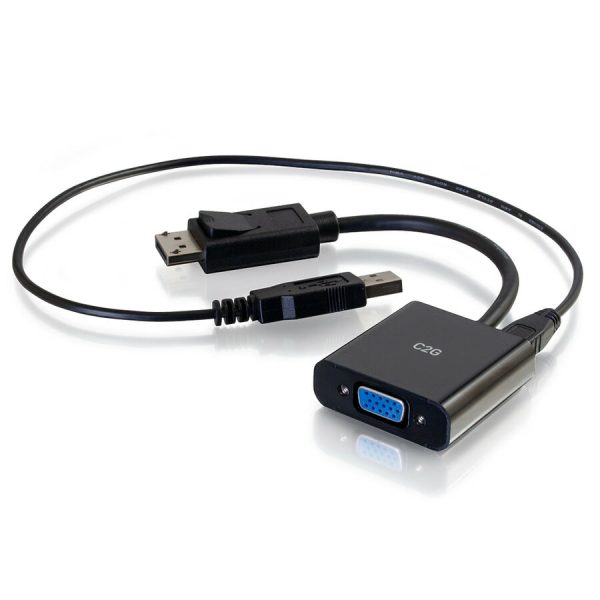C2G DisplayPort to VGA Adapter with 3.5mm Audio - Active Adapter Converter - M/F - Image 2