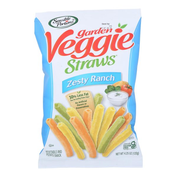 Sensible Portions - Veggie Straw Zesty Ranch - Case of 12 - 4.25 ounces - Image 3