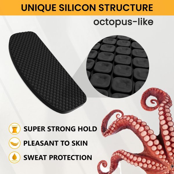 Glasses Nose Grips Non Slip - 16 Pairs Silicone Eyeglass Nose Pads Anti Slip - 1mm x 7mm x 16mm Adhesive Nose Pads Glasses for Comfort - Sunglass Nose Pads Cushion - Glasses Bridge Accessories - Image 2