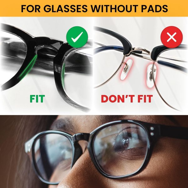 Glasses Nose Grips Non Slip - 16 Pairs Silicone Eyeglass Nose Pads Anti Slip - 1mm x 7mm x 16mm Adhesive Nose Pads Glasses for Comfort - Sunglass Nose Pads Cushion - Glasses Bridge Accessories - Image 5