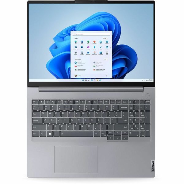 Lenovo ThinkBook 16 G7 IML 21MS0066US 16" Touchscreen Notebook - WUXGA - Intel Core Ultra 7 155U - 16 GB - 512 GB SSD - English (US) Keyboard - Arctic Gray - Image 2