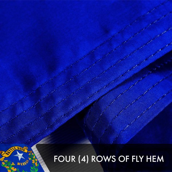 Nevada NV State Flag 3x5 Ft 10-Pack Double-sided Embroidered Polyester By G128 - Image 5