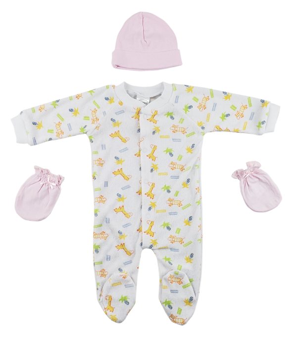 Sleep-n-play, Cap And Mittens - 3 Pc Set Cs_0034