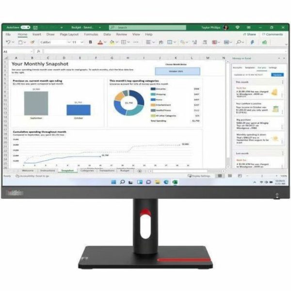Lenovo ThinkVision S22i-30 22" Class Full HD LED Monitor - 16:9 - Image 5