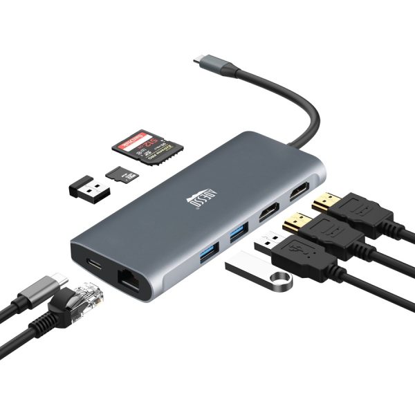 Adesso 9-in-1 USB-C Multi-Port Docking Station (TAA Compliant) - Image 8