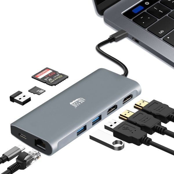 Adesso 9-in-1 USB-C Multi-Port Docking Station (TAA Compliant) - Image 9