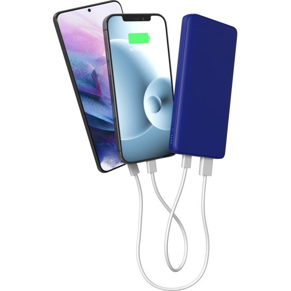 mophie power boost 10K mAh Portable battery USB-A and USB-C inputs - Cobalt - Image 2