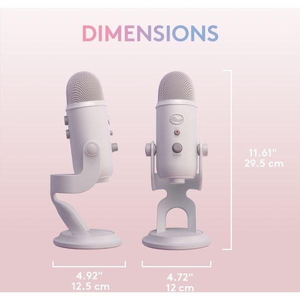 Blue Yeti Wired Microphone - White Mist - Image 10