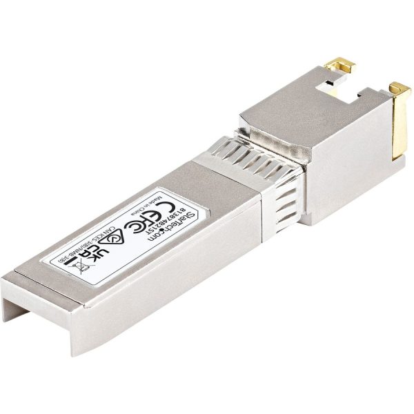 StarTech.com HPE 813874-B21 Compatible SFP+ Module - 10GBASE-T - 10GE Gigabit Ethernet SFP+ to RJ45 Cat6/Cat5e - 30m - Image 3