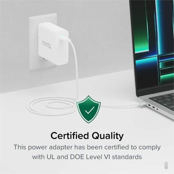 Plugable 140W USB C Charger, GaN Wall Charger for Laptop, PD 3.1 Power Adapter - Image 7