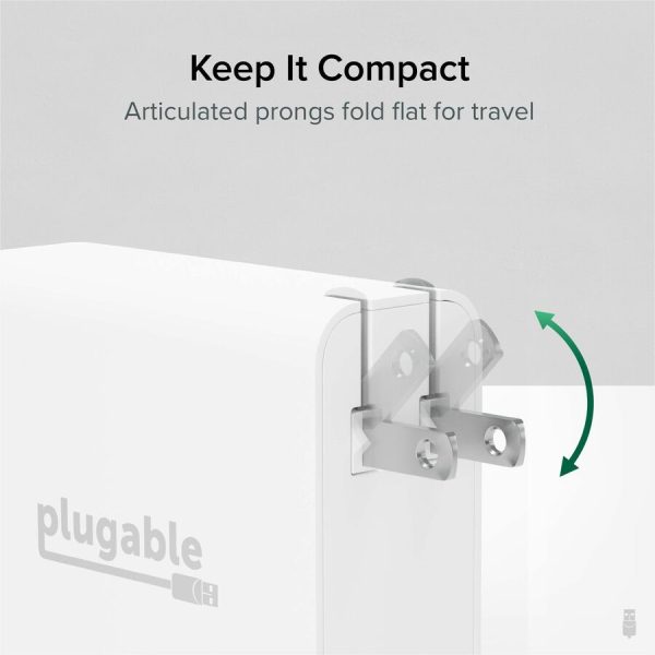 Plugable 140W USB C Charger, GaN Wall Charger for Laptop, PD 3.1 Power Adapter - Image 9