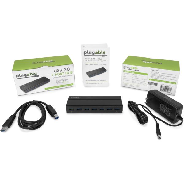 Plugable 7-Port USB 3.0 Hub with 36W Power Adapter - Image 4