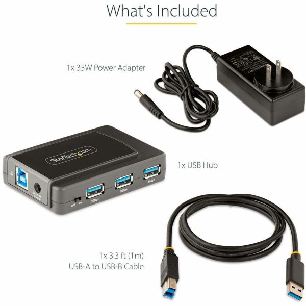 StarTech.com 7-Port USB Hub, USB 3.0 5Gbps, USB-A to 7x USB-A, Self Powered USB-A Expansion Hub w/ 35W Power Supply - Image 5