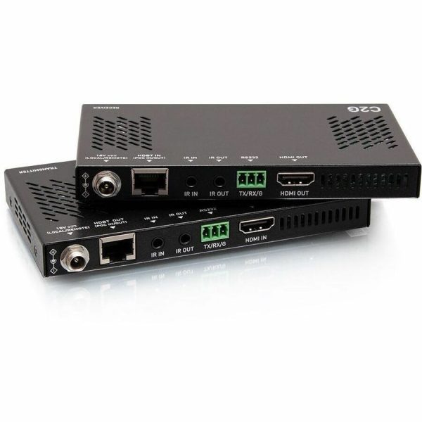 C2G HDMI HDBaseT + RS232 and IR over Cat Extender Box Transmitter to Box Receiver (18Gbps) - 4K 60Hz - Image 4