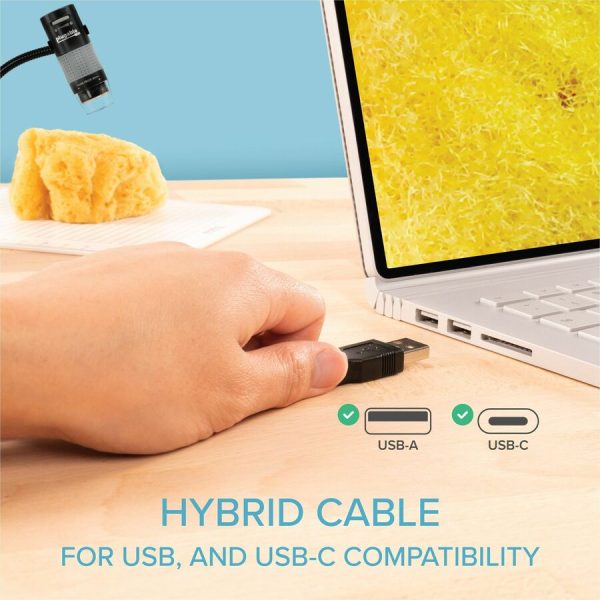 Plugable USB 2.0 Digital Microscope with Flexible Arm Observation Stand - Image 3