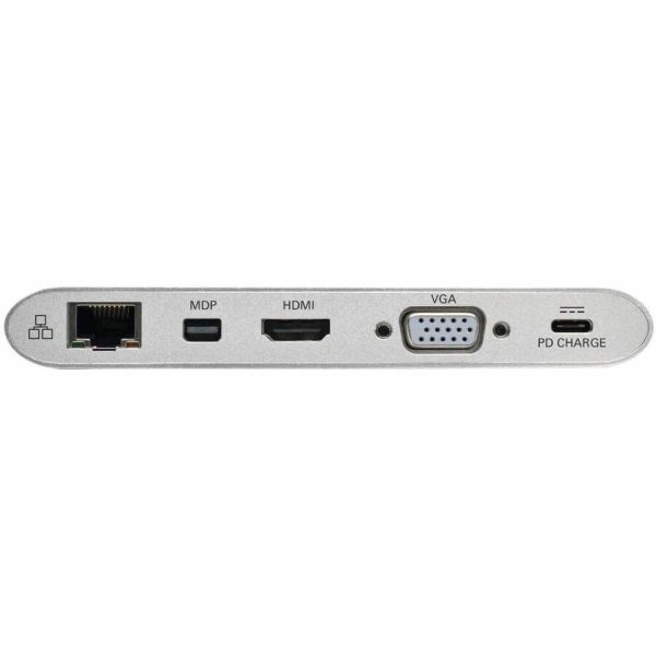 Eaton Tripp Lite Series USB-C Dock, Dual Display - 4K HDMI/mDP, VGA, USB 3.x (5Gbps), USB-A/C Hub, GbE, Memory Card, 100W PD Charging - Image 4