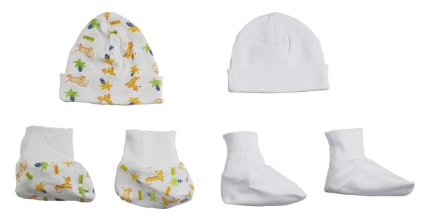 Caps, Booties - 4 Pc Set  Cs_0026