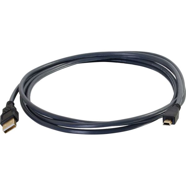 C2G Ultima Series 9.8ft USB A to USB Mini B Cable - USB to Mini B Cable - USB 2.0 - Black - M/M - Image 4
