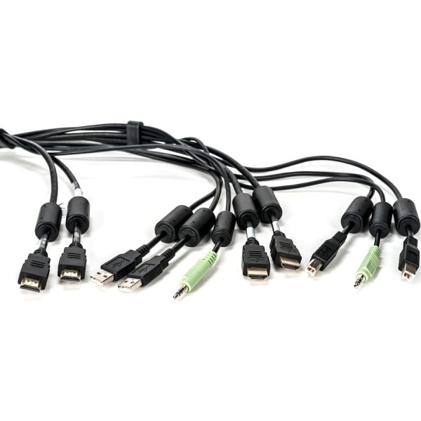 Vertiv Avocent USB Keyboard and Mouse, Dual HDMI and Audio Cable, 6 ft. for Vertiv Avocent SV and SC Series Switches - Image 2